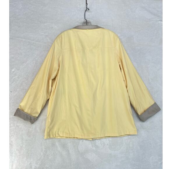 Yellow Womens XL Jacket Spring Parka Buttery Soft Microfiber by FS Limited - Picture 14 of 16